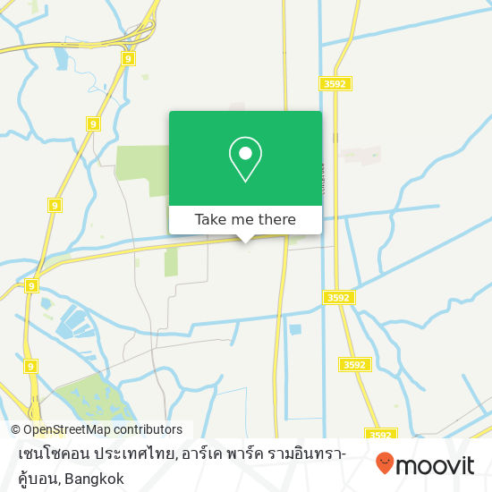 เซนโซคอน ประเทศไทย, อาร์เค พาร์ค รามอินทรา-คู้บอน map