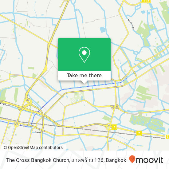 The Cross Bangkok Church, ลาดพร้าว 126 map