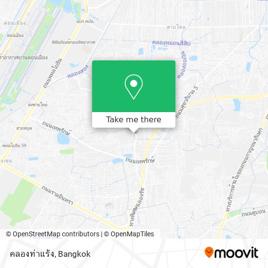 คลองท่าแร้ง map