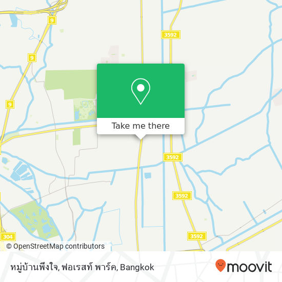 หมู่บ้านพึงใจ, ฟอเรสท์ พาร์ค map