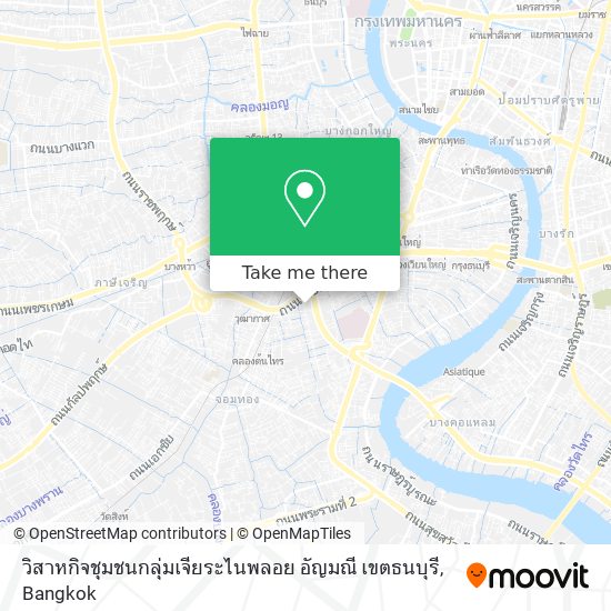 วิสาหกิจชุมชนกลุ่มเจียระไนพลอย อัญมณี เขตธนบุรี map