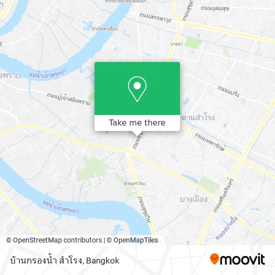 บ้านกรองน้ำ สำโรง map