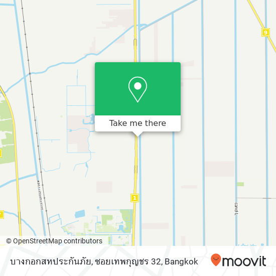 บางกอกสหประกันภัย, ซอยเทพกุญชร 32 map