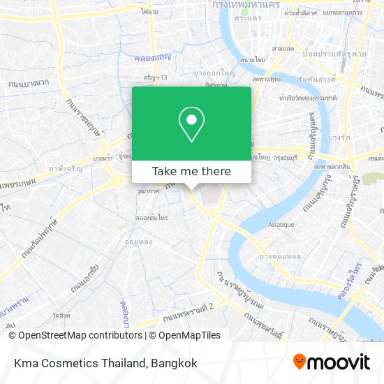 Kma Cosmetics Thailand map