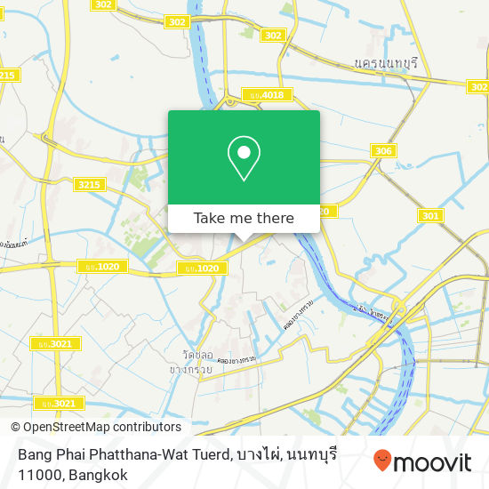 Bang Phai Phatthana-Wat Tuerd, บางไผ่, นนทบุรี 11000 map