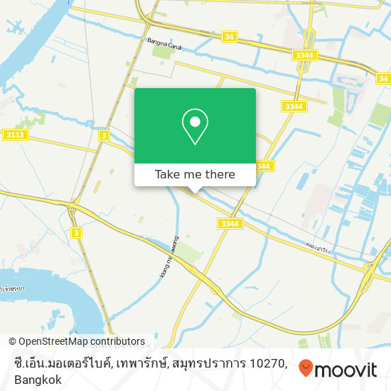 ซี.เอ็น.มอเตอร์ไบค์, เทพารักษ์, สมุทรปราการ 10270 map