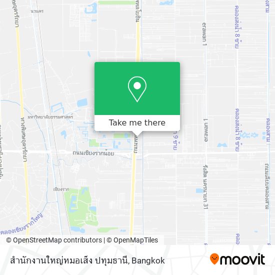 สำนักงานใหญ่หมอเส็ง ปทุมธานี map