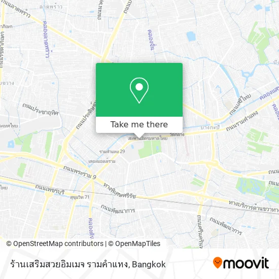 ร้านเสริมสวยอิมเมจ รามคำแหง map
