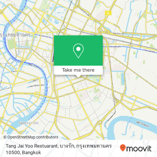 Tang Jai Yoo Restuarant, บางรัก, กรุงเทพมหานคร 10500 map