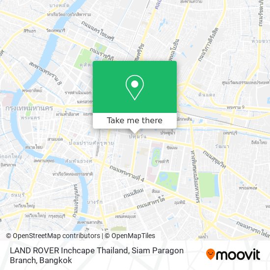 LAND ROVER Inchcape Thailand, Siam Paragon Branch map