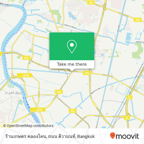 ร้านเกษตร คลองโคน, ถนน ติวานนท์ map