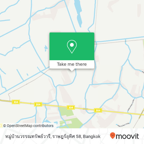 หมู่บ้านวรรณทรัพย์วารี, ราษฎร์อุทิศ 58 map