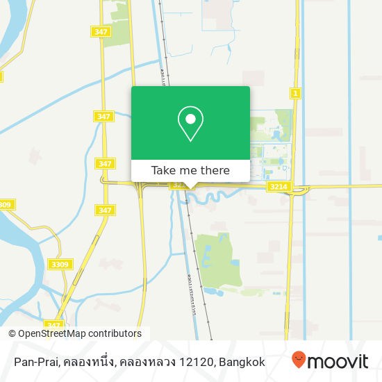 Pan-Prai, คลองหนึ่ง, คลองหลวง 12120 map