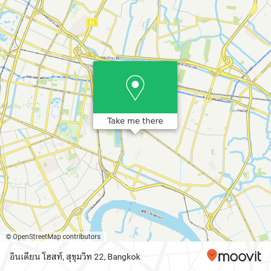 อินเดียน โฮสท์, สุขุมวิท 22 map