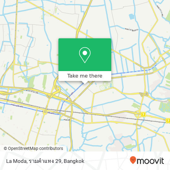 La Moda, รามคำแหง 29 map