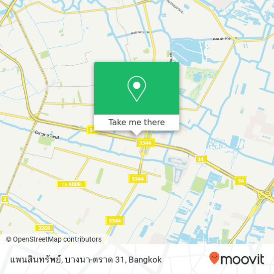 แพนสินทรัพย์, บางนา-ตราด 31 map