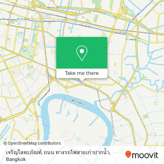 เจริญโลหะภัณฑ์, ถนน ทางรถไฟสายเก่าปากน้ำ map