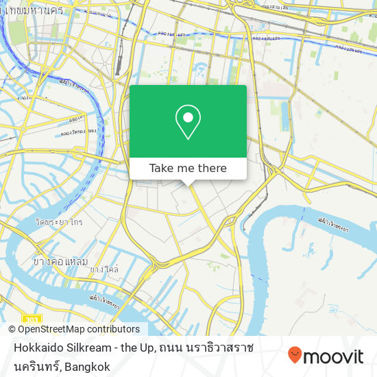 Hokkaido Silkream - the Up, ถนน นราธิวาสราชนครินทร์ map