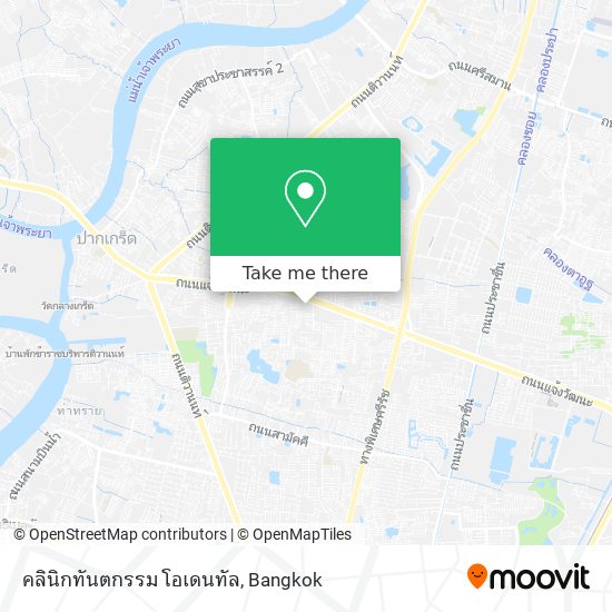 คลินิกทันตกรรม โอเดนทัล map