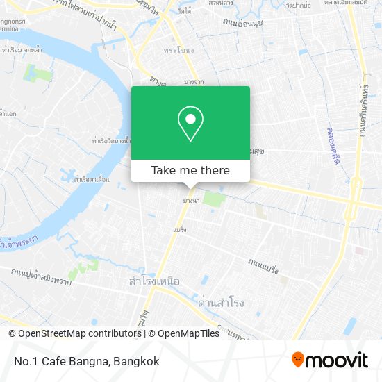 No.1 Cafe Bangna map