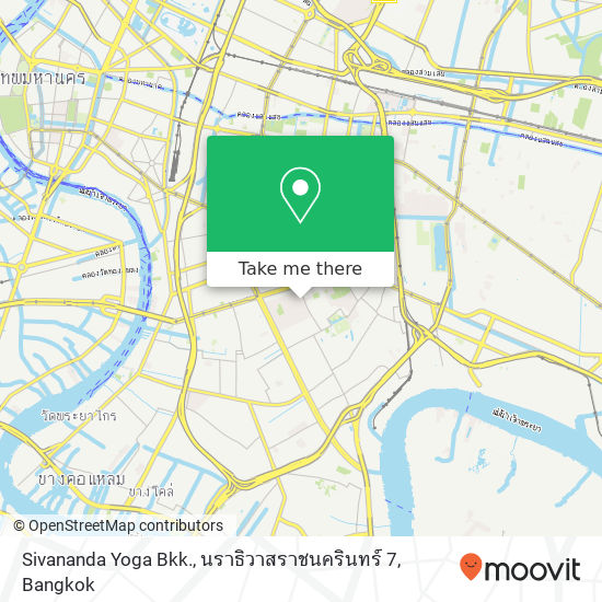 Sivananda Yoga Bkk., นราธิวาสราชนครินทร์ 7 map