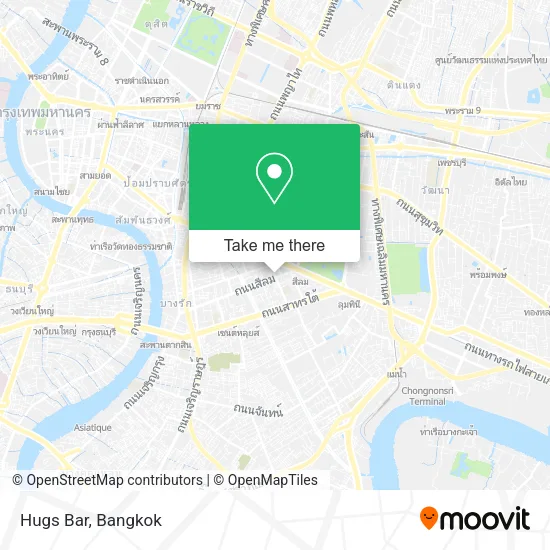 Hugs Bar map