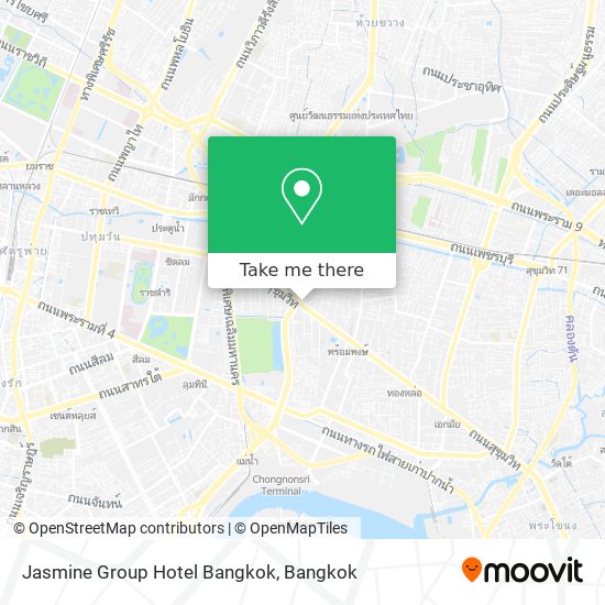 Jasmine Group Hotel Bangkok map