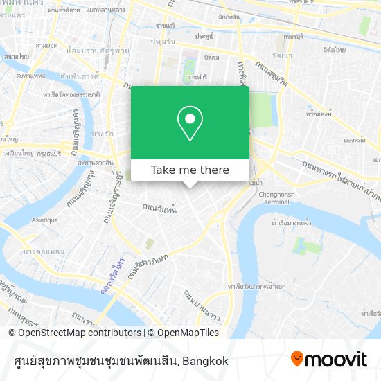 ศูนย์สุขภาพชุมชนชุมชนพัฒนสิน map