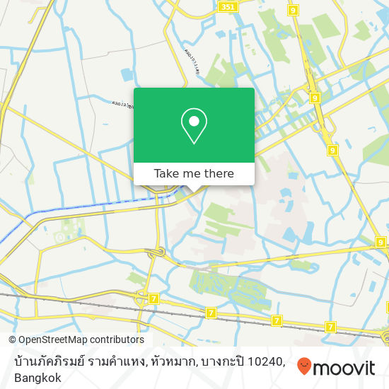 บ้านภัคภิรมย์ รามคำแหง, หัวหมาก, บางกะปิ 10240 map