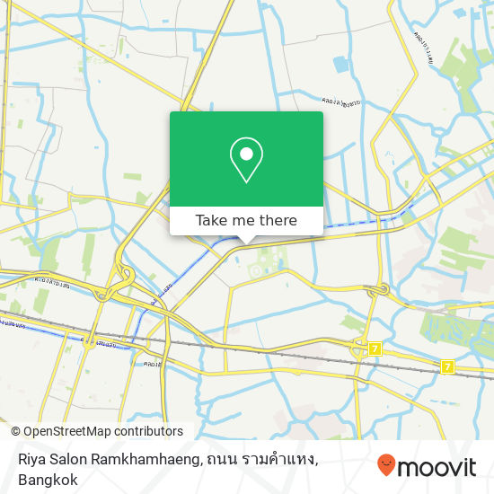 Riya Salon Ramkhamhaeng, ถนน รามคำแหง map