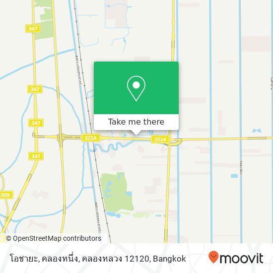 โอชายะ, คลองหนึ่ง, คลองหลวง 12120 map