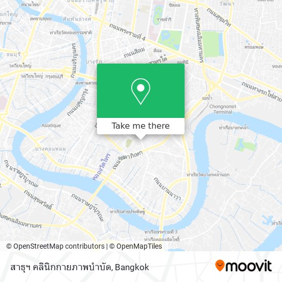 สาธุฯ คลินิกกายภาพบำบัด map