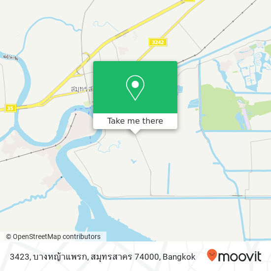 3423, บางหญ้าแพรก, สมุทรสาคร 74000 map