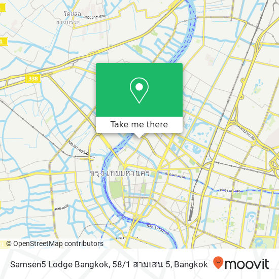 Samsen5 Lodge Bangkok, 58 / 1 สามเสน 5 map