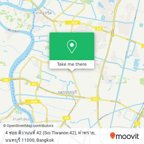 4 ซอย ติวานนท์ 42 (Soi Tiwanon 42), ท่าทราย, นนทบุรี 11000 map