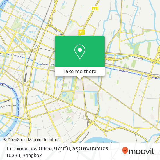 Tu Chinda Law Office, ปทุมวัน, กรุงเทพมหานคร 10330 map