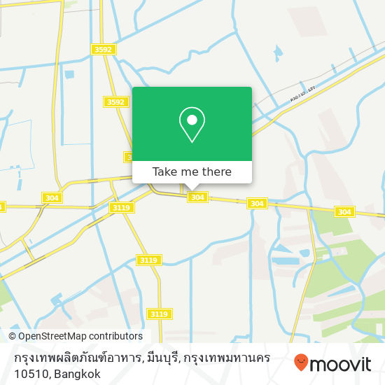 กรุงเทพผลิตภัณฑ์อาหาร, มีนบุรี, กรุงเทพมหานคร 10510 map