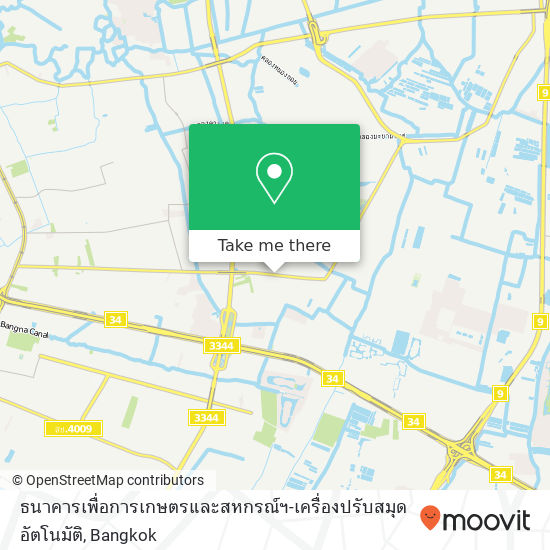 ธนาคารเพื่อการเกษตรและสหกรณ์ฯ-เครื่องปรับสมุดอัตโนมัติ map