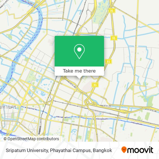 Sripatum University, Phayathai Campus map