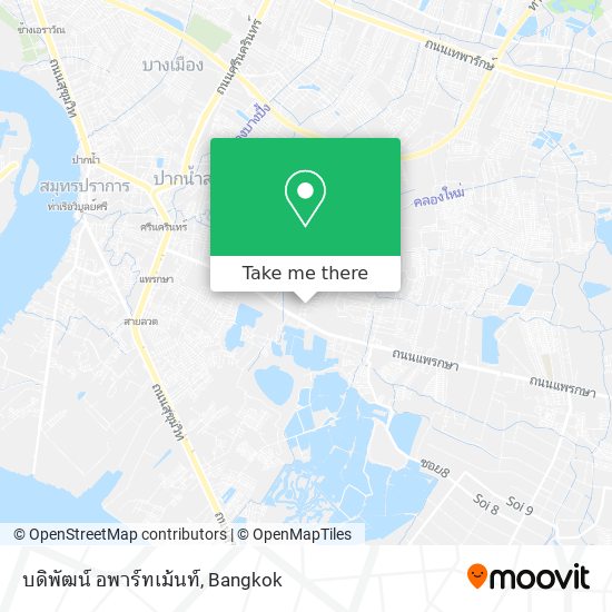 บดิพัฒน์ อพาร์ทเม้นท์ map