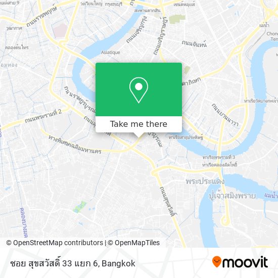 ซอย สุขสวัสดิ์ 33 แยก 6 map