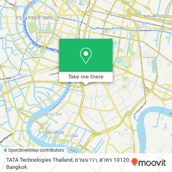 TATA Technologies Thailand, ยานนาวา, สาทร 10120 map