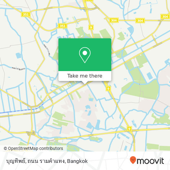 บุญทิพย์, ถนน รามคำแหง map