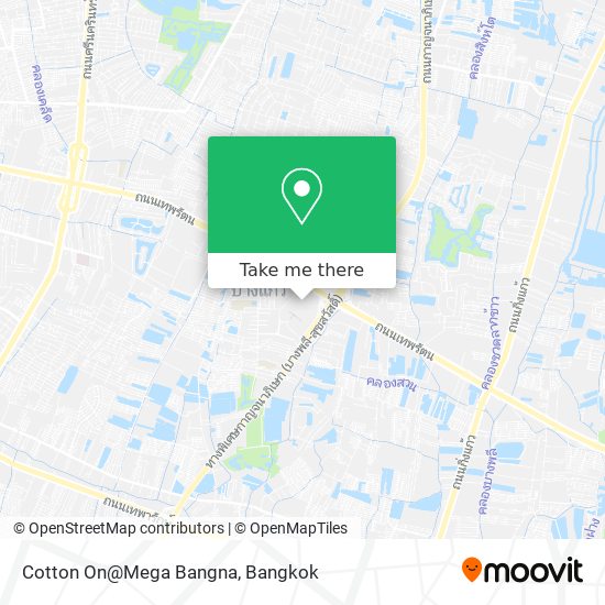 Cotton On@Mega Bangna map