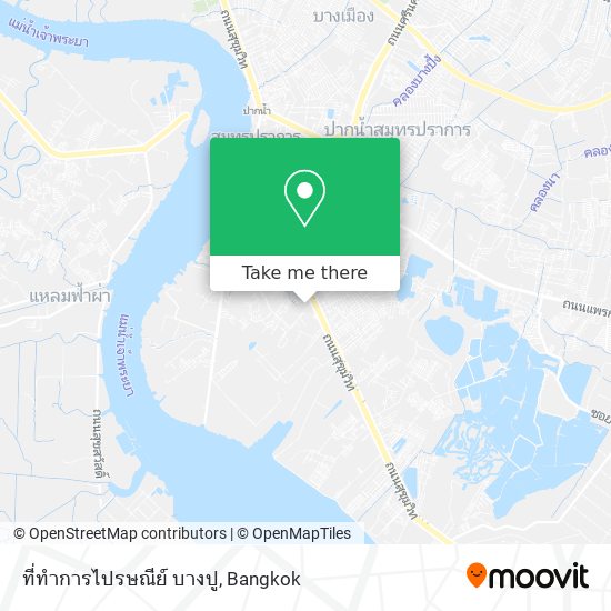 ที่ทำการไปรษณีย์ บางปู map