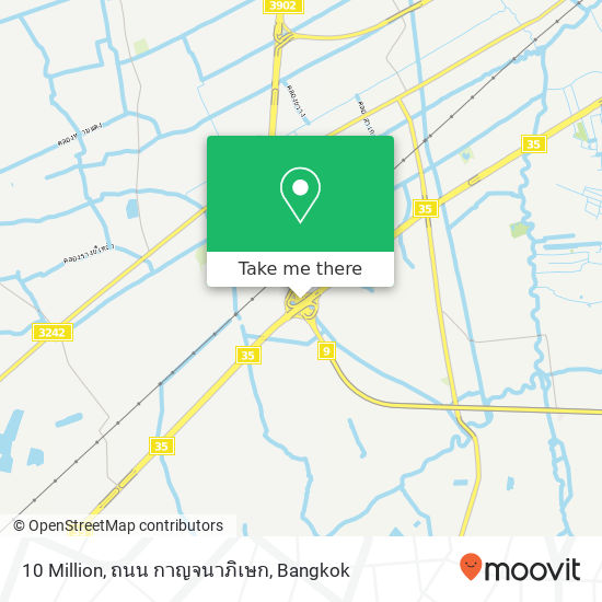 10 Million, ถนน กาญจนาภิเษก map