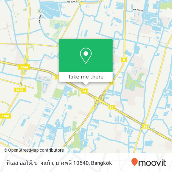 ทีเอส ออโต้, บางแก้ว, บางพลี 10540 map