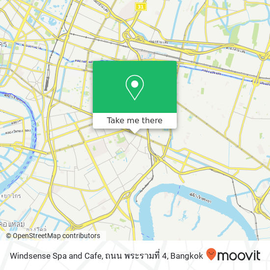 Windsense Spa and Cafe, ถนน พระรามที่ 4 map