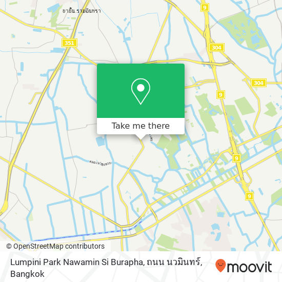 Lumpini Park Nawamin Si Burapha, ถนน นวมินทร์ map