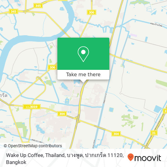 Wake Up Coffee, Thailand, บางพูด, ปากเกร็ด 11120 map